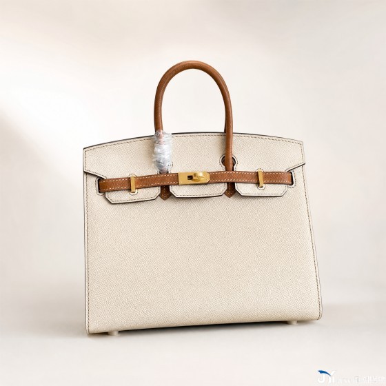 A fully hand-sewn color-blocking Sellier platinum bag with an original epsom leather 25cm Kelly bag sewn on the outside